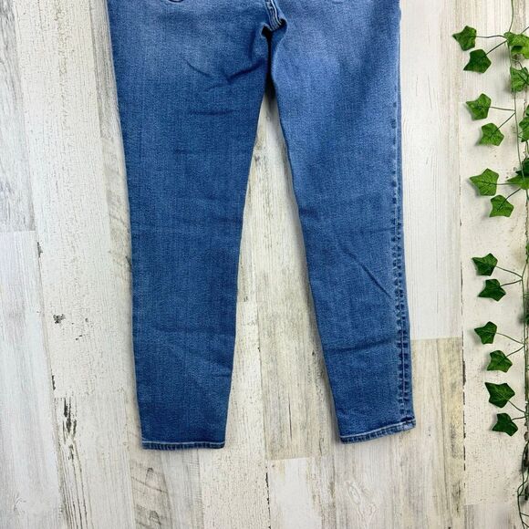 Madewell Women 9" Mid-Rise Skinny Crop Jeans Button Front 29 - Picture 6 of 9